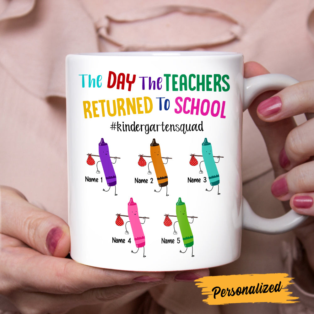 Personalized Teacher Squad Back To School Mug - Thegiftio UK