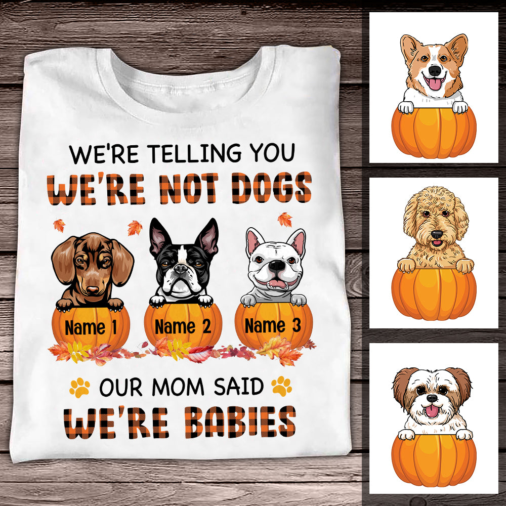 Personalized Fall Halloween Dog T Shirt - Thegiftio UK