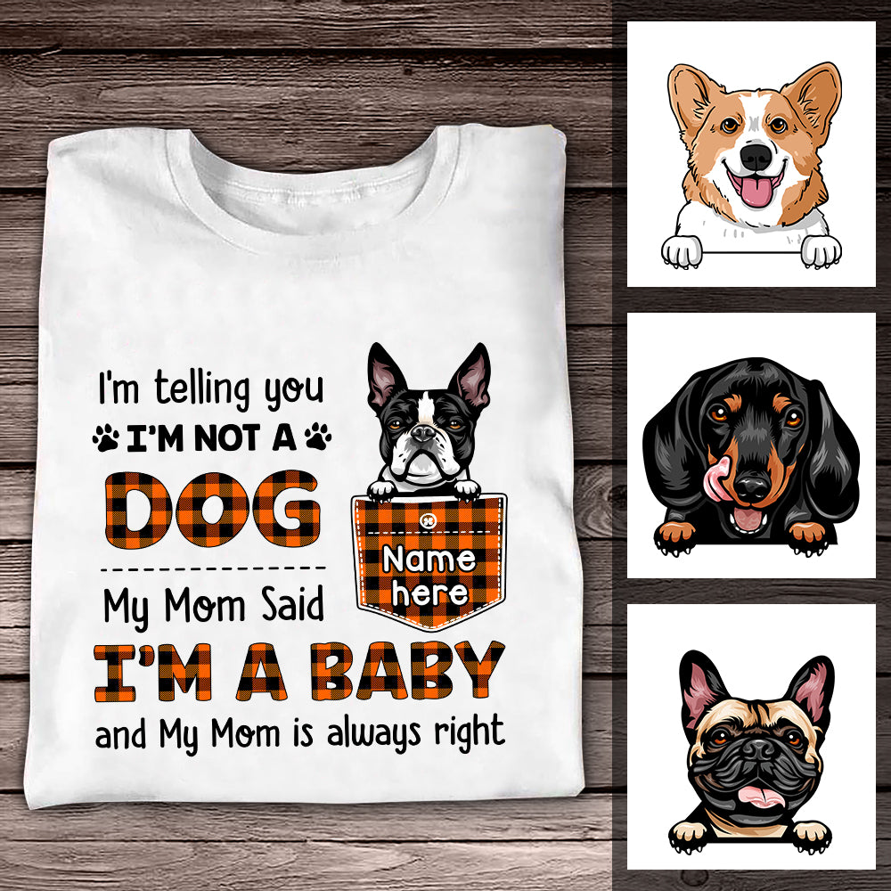 Personalized Fall Halloween Dog Mom T Shirt - Thegiftio UK