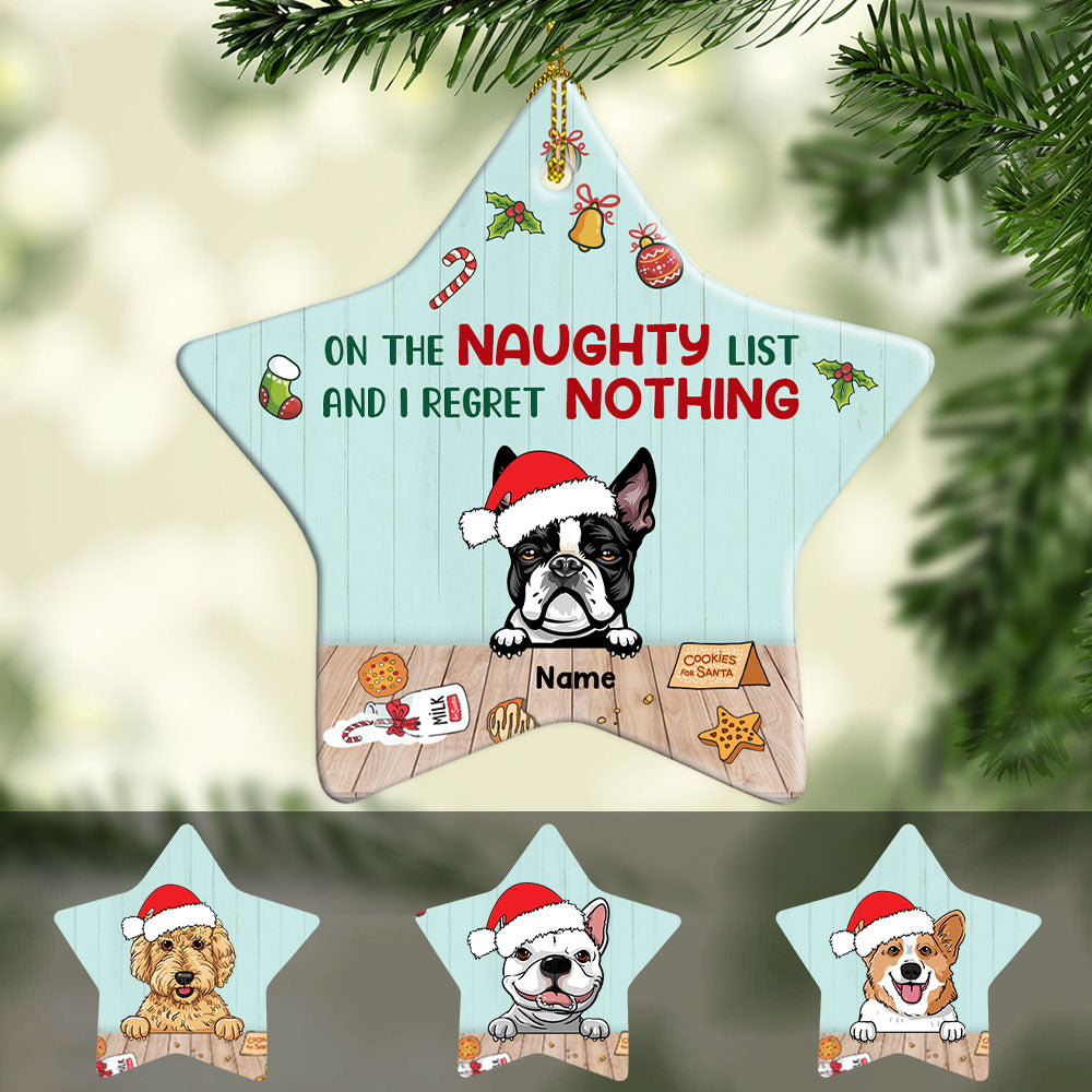 Personalized Christmas Gift For Dog Lover, Christmas Dog Star Ornament