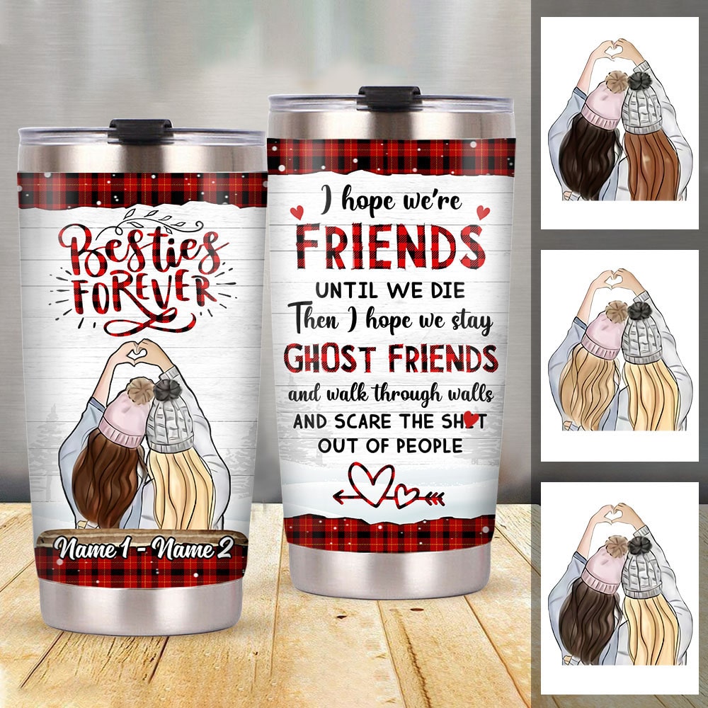 Personalized To My Bestie, Friendship Gifts, Best Friend Birthday Gift, Friendship Gifts, Moving Away Gift, Friends Christmas Steel Tumbler - Thegiftio