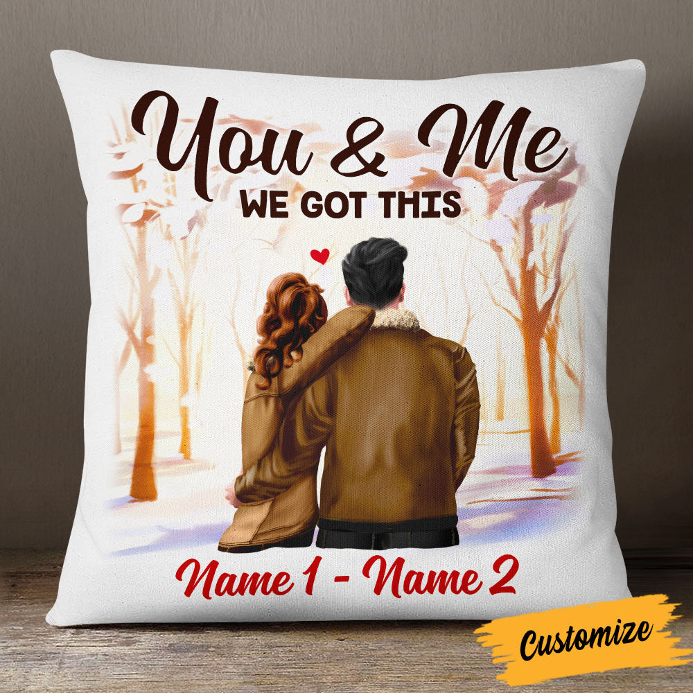Personalized You And Me We Got This Couple Pillow - Thegiftio UK