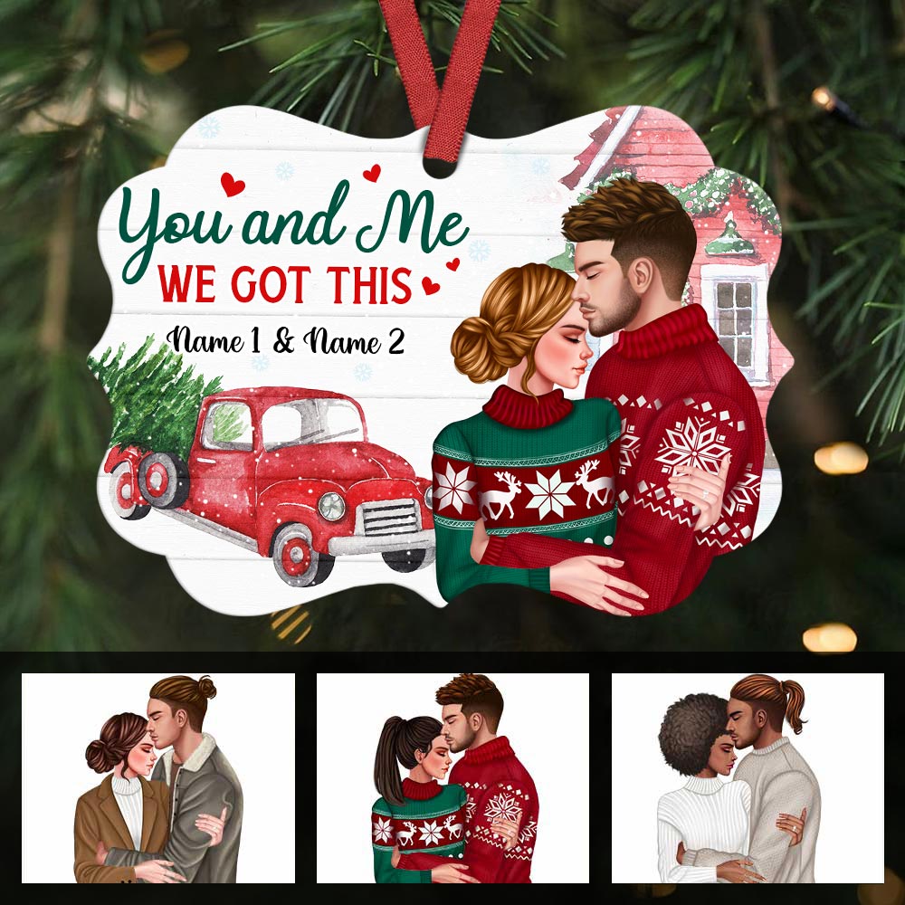 Personalized We Got This Couple Christmas Benelux Ornament