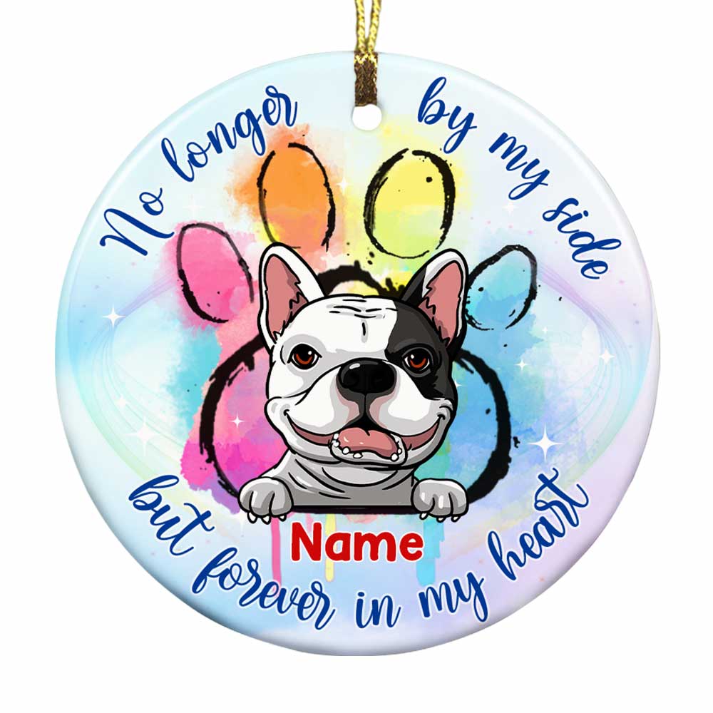 Personalized Forever In My Heart Dog Memo Circle Ornament - Thegiftio UK