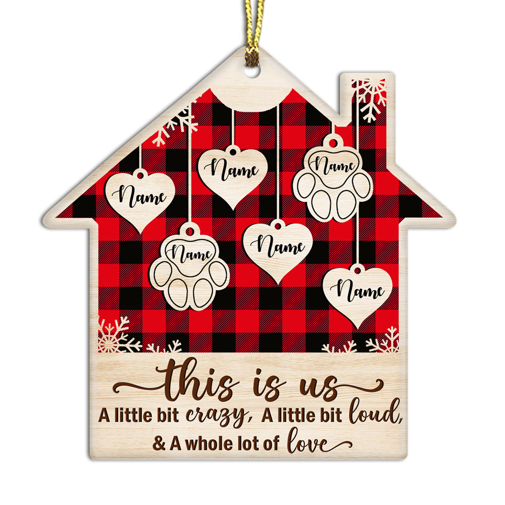 Personalized Family House Ornament