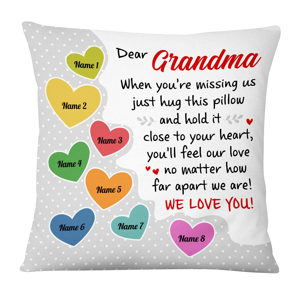 Personalized Grandma Mom Pillow - Thegiftio UK
