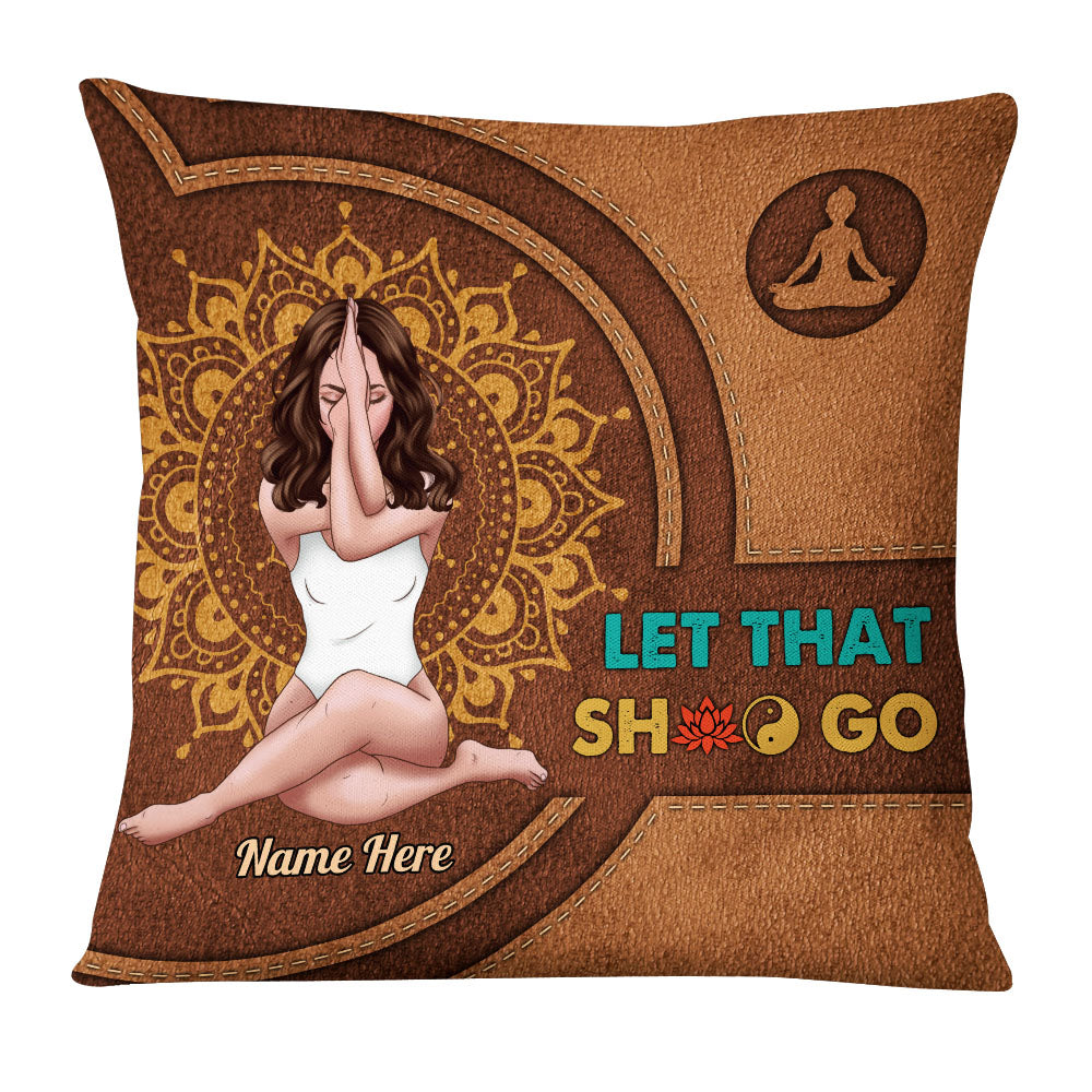 Personalized Yoga Girl Pillow - Thegiftio UK