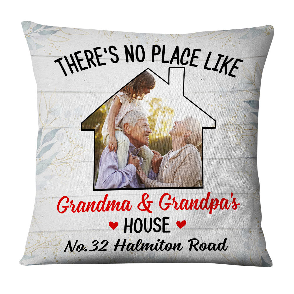 Personalized Grandma Grandpa Grandkid Granddaughter Grandson Photo Pillow - Thegiftio UK