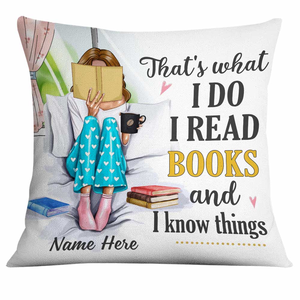 Personalized I Read Books And Know Things Pillow - Thegiftio