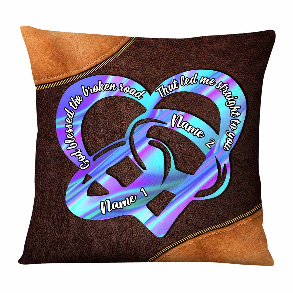 Personalized Couple Ring Heart Pillow - Thegiftio UK