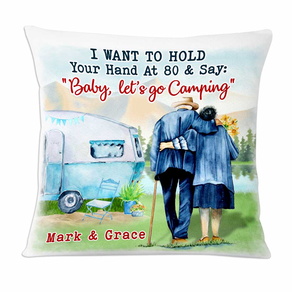 Personalized I Want to Hold Your Hand, Couple Camping Pillow - Thegiftio UK