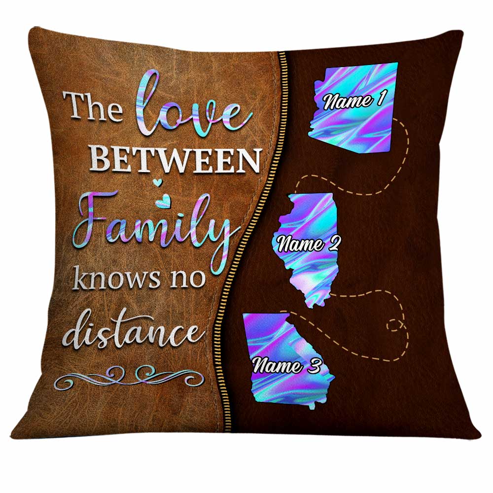 Personalized Family Long Distance Pillow - Thegiftio UK