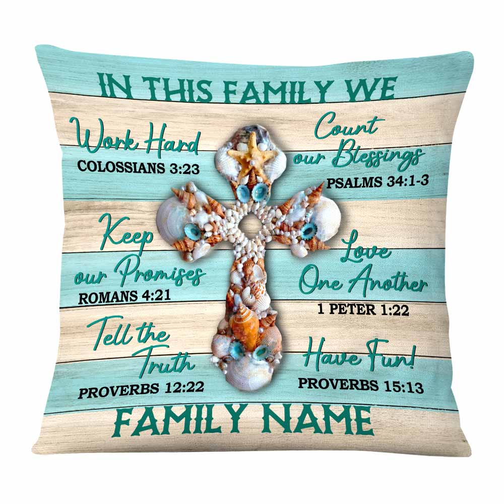 Personalized In This House Family Pillow - Thegiftio UK
