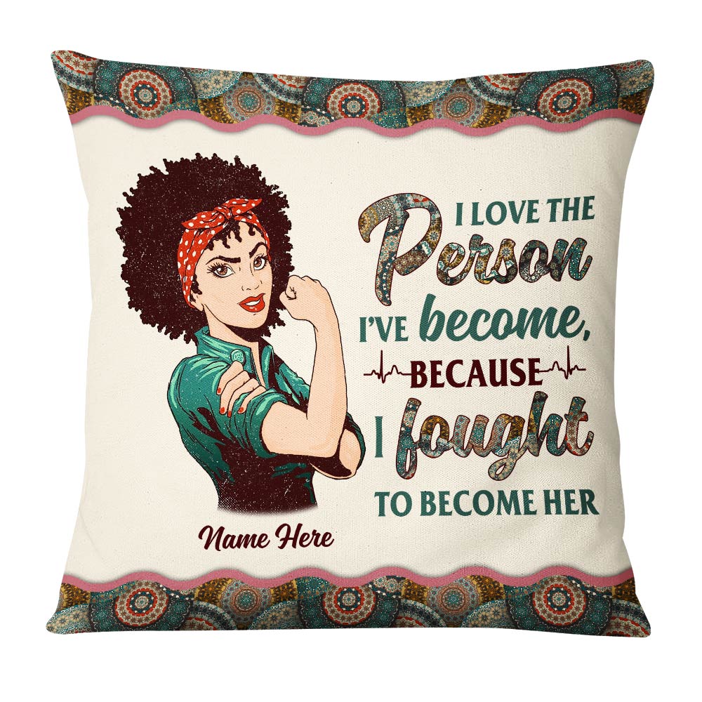 Personalized Proud Nurse BWA I Fought To Become Her Pillow - Thegiftio UK