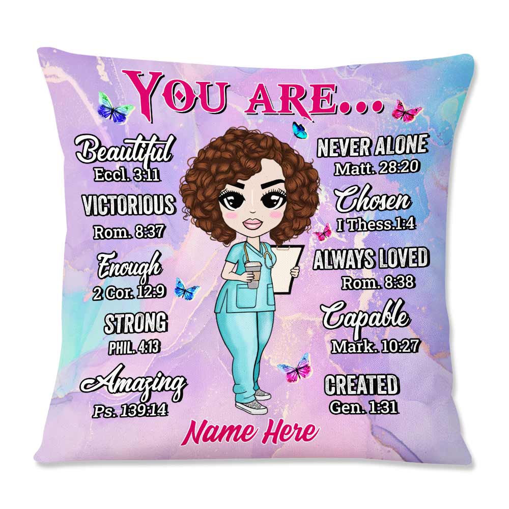 Personalized Nurse Gift, Scrub Life, Proud Nurse Pillow - Thegiftio UK