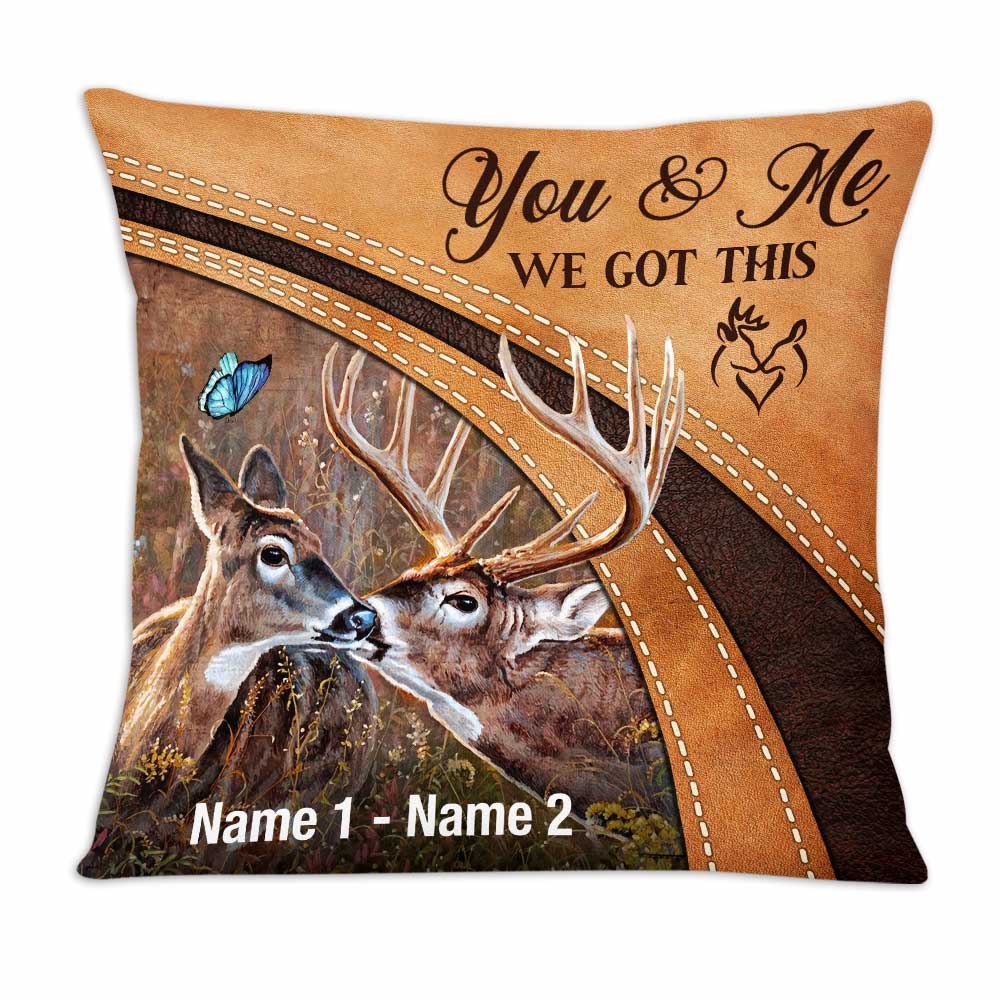 Personalized Deer Hunting Couple We Got This Pillow - Thegiftio UK