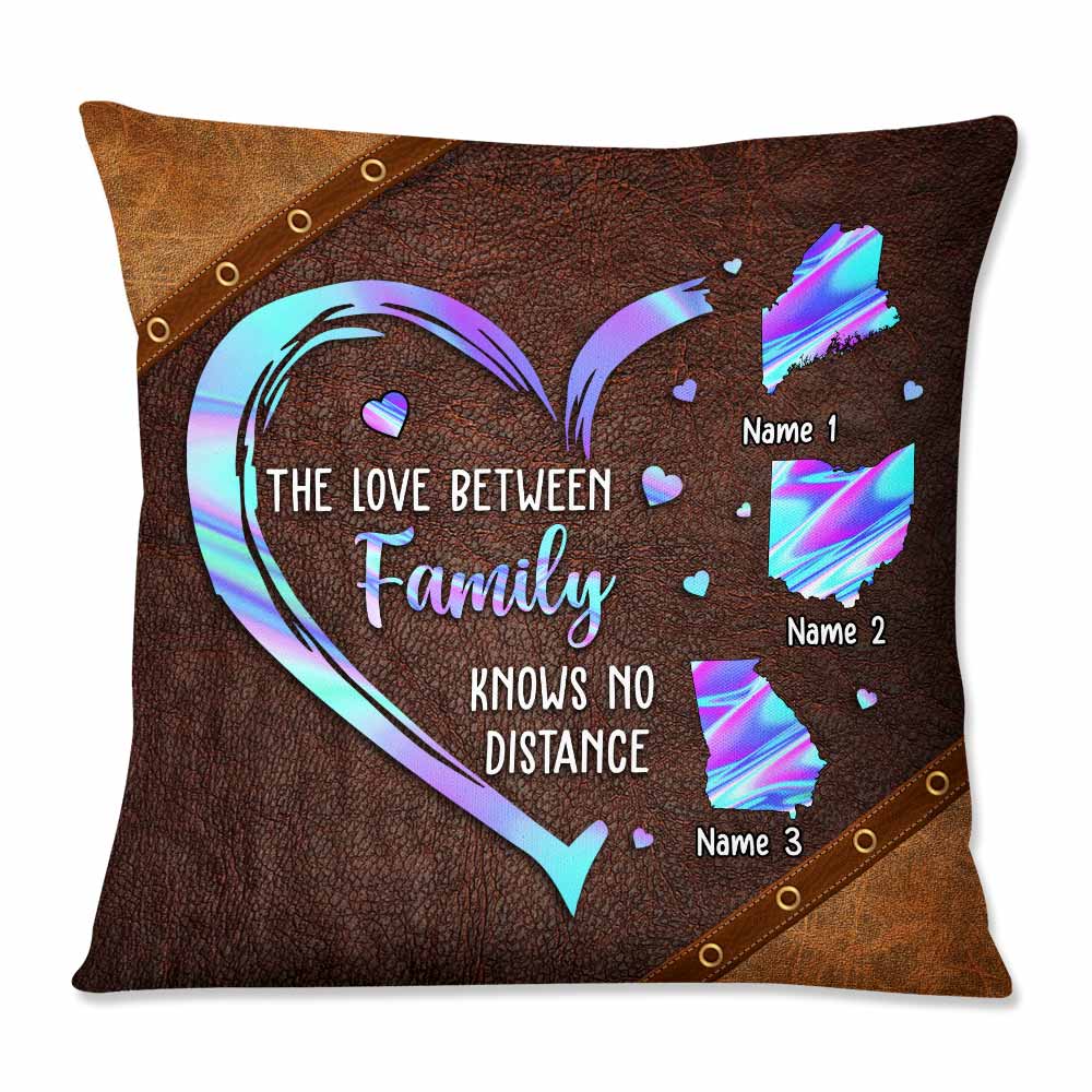Personalized Gift For Family, Family Long Distance Pillow - Thegiftio UK