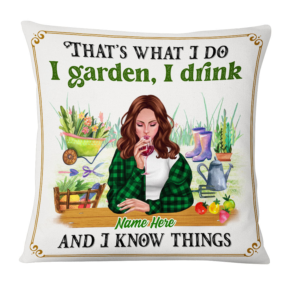 Personalized Love Gardening That's What I Do Pillow - Thegiftio UK