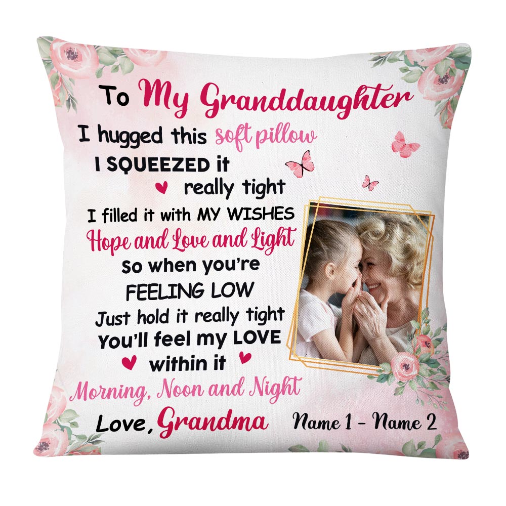 Personalized Granddaughter Daughter Photo Pillow - Thegiftio UK