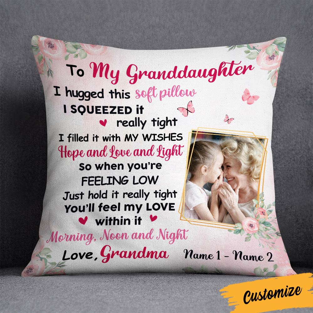 Personalized Granddaughter Daughter Photo Pillow Thegiftio