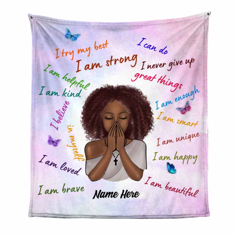 Personalized I Am BWA Blanket - Thegiftio