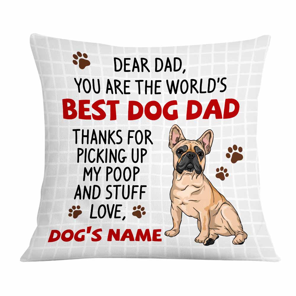 Personalized Dog Owner Gift, Christmas Gift, To Dog Dad Pillow - Thegiftio UK
