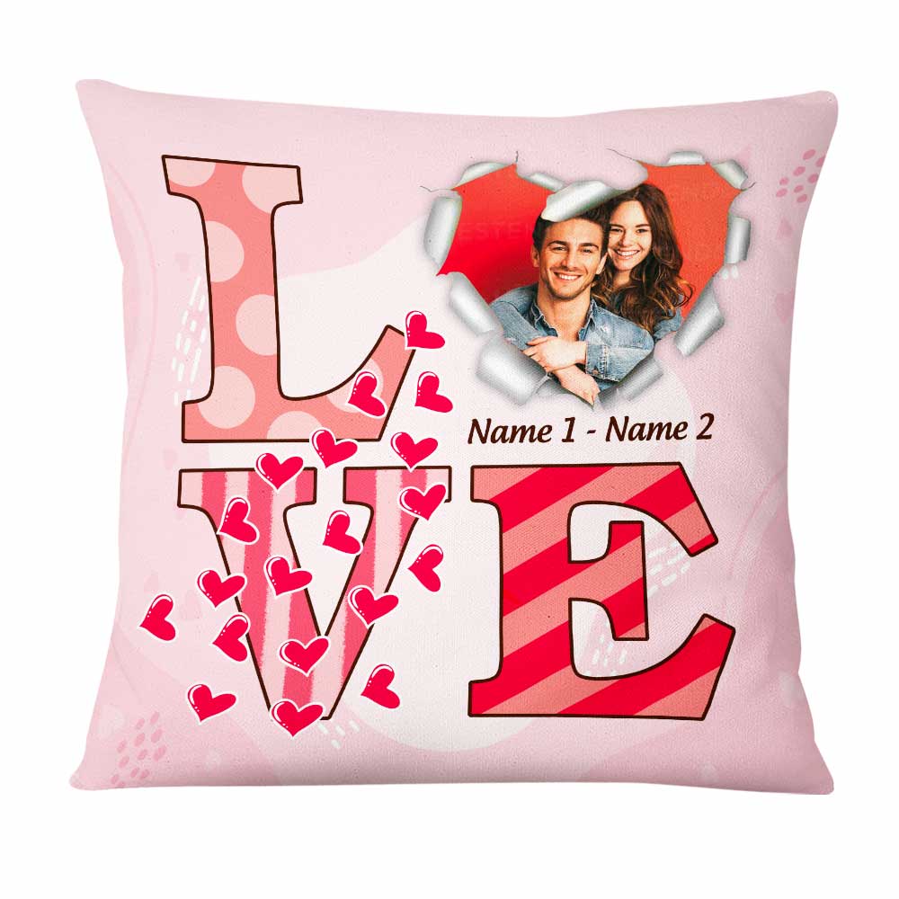 Personalized Valentine Couple Photo Pillow - Thegiftio UK