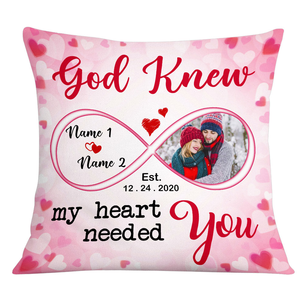 Personalized Valentine Couple Photo Pillow - Thegiftio UK