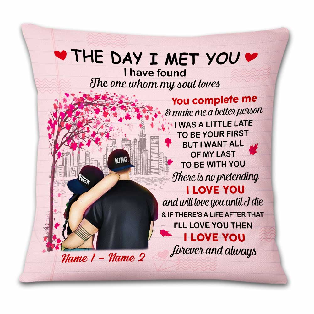 Personalized Anniversary Couple Gift, Couples Gift Anniversary, Valentines Couple Pillow - Thegiftio UK