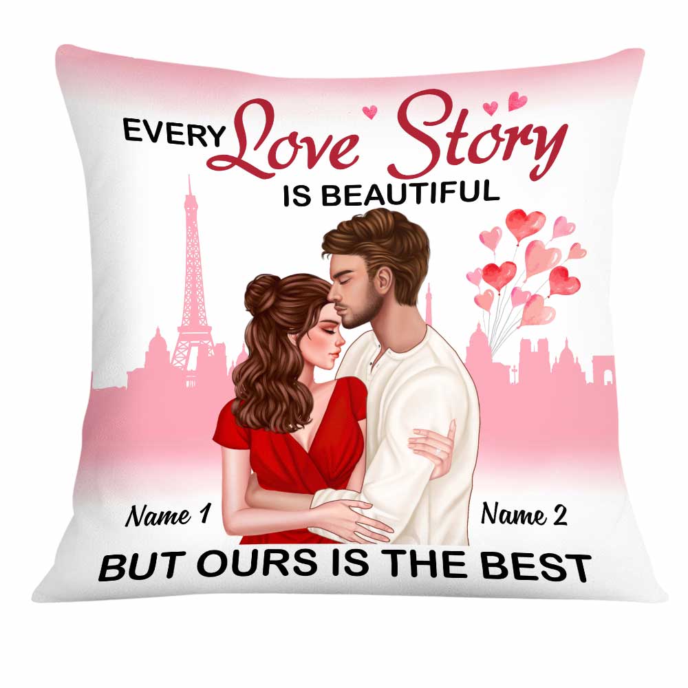 Personalized Anniversary Couple Gift, Couples Gift Anniversary, Valentine Couple Our Love Story Pillow - Thegiftio UK