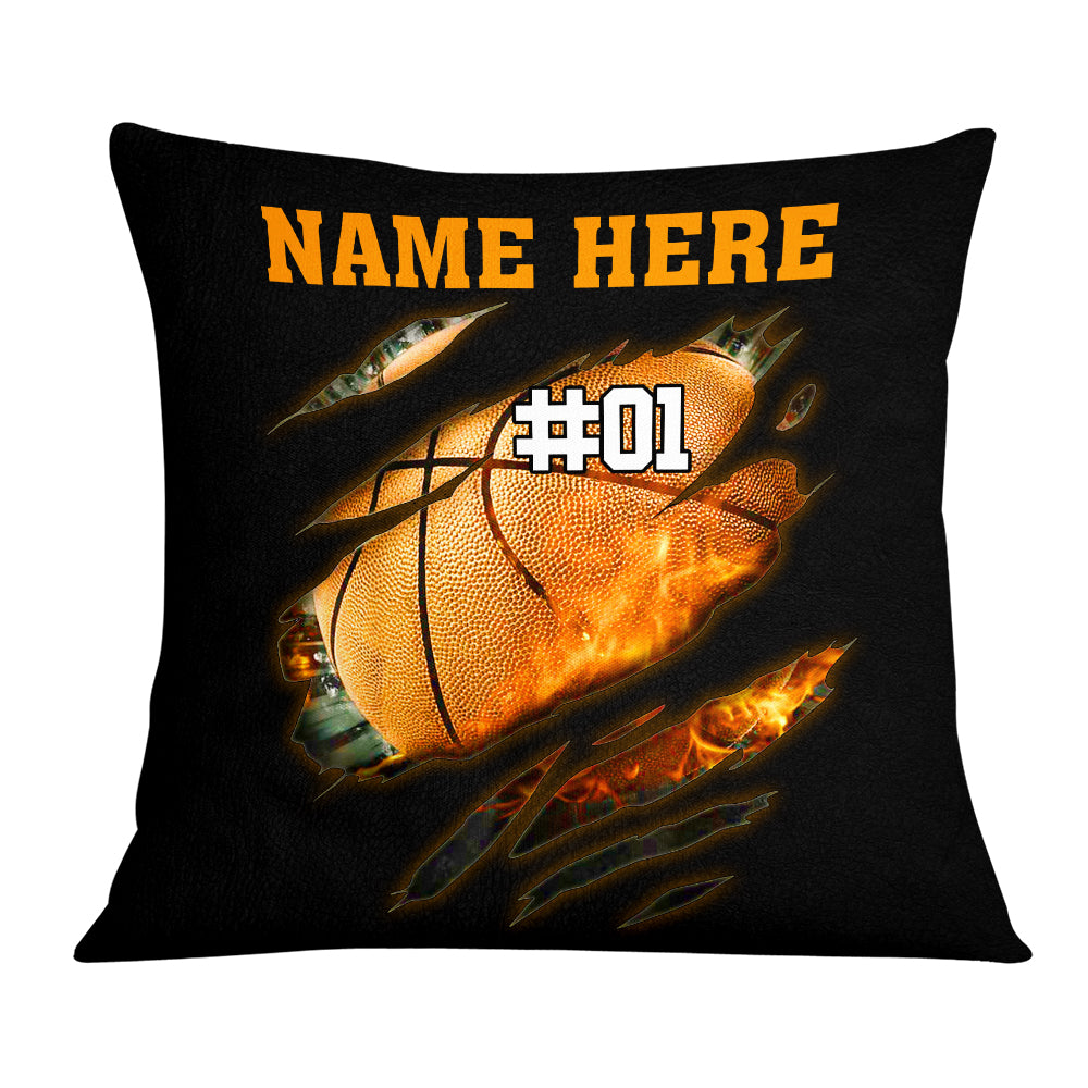 Personalized Gift For Basketball Lovers, Basketball Player, Love Basketball Pillow - Thegiftio UK