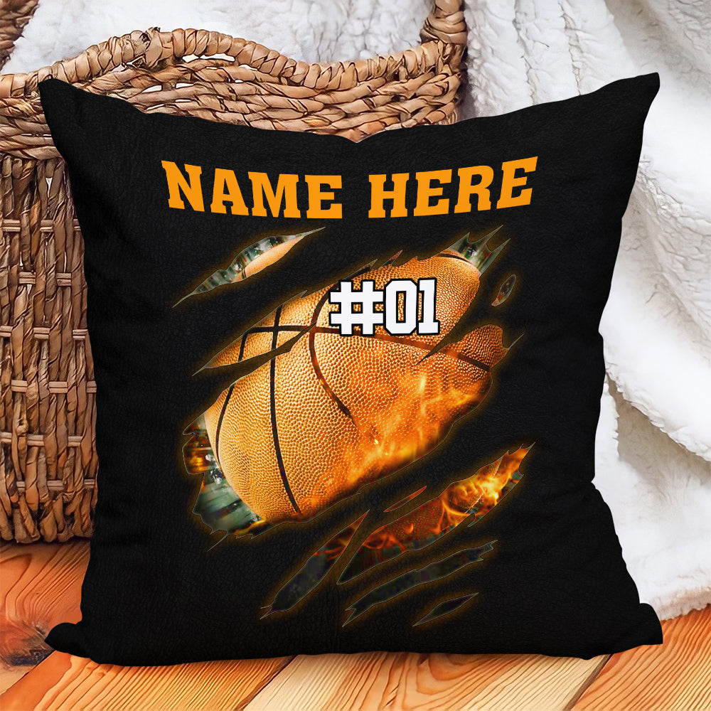 Personalized Gift For Basketball Lovers, Basketball Player, Love Basketball Pillow