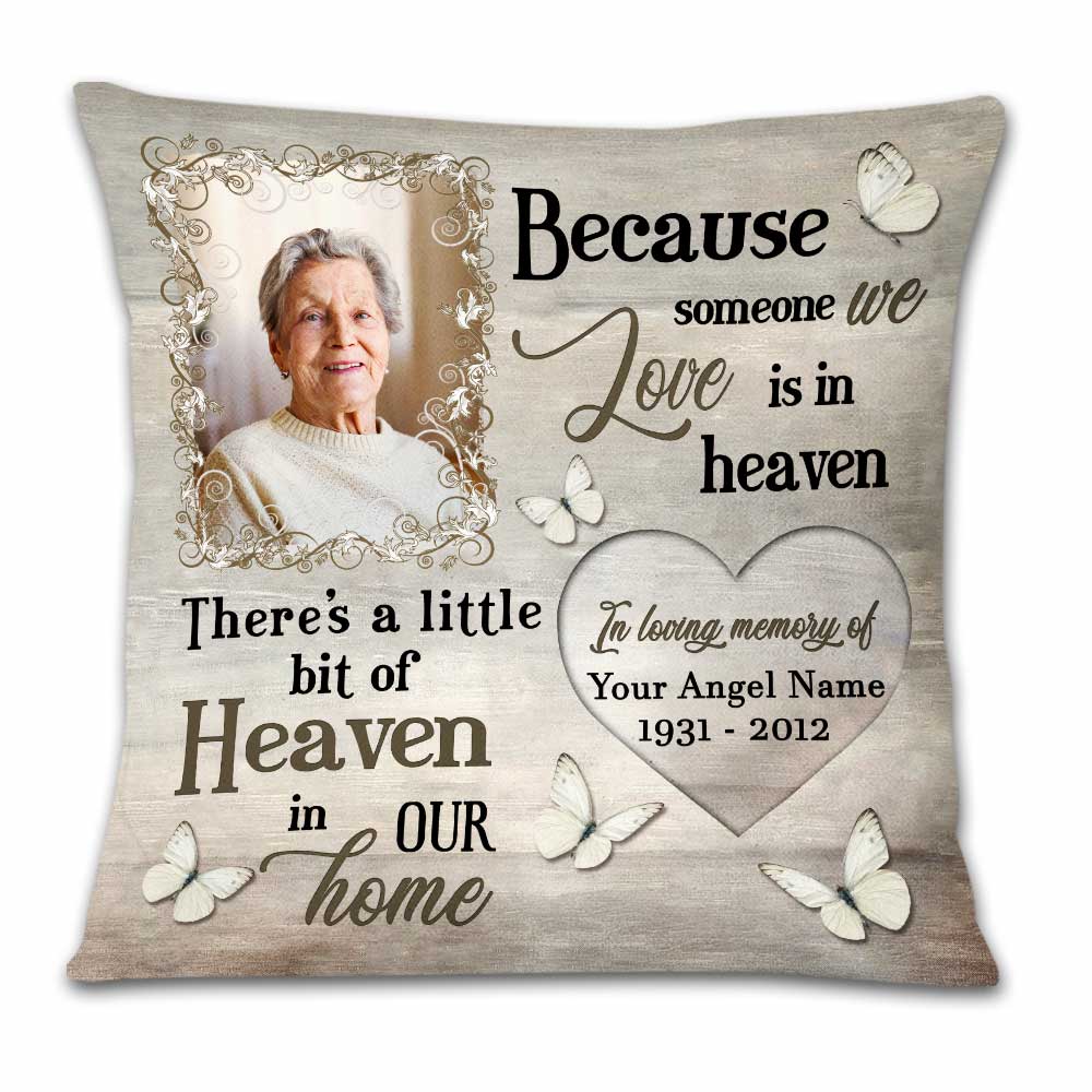 Personalized Memo Heaven In Home Pillow - Thegiftio UK