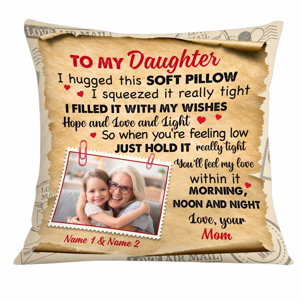 Personalized Mom Grandma To My Daughter Granddaughter Pillow - Thegiftio UK