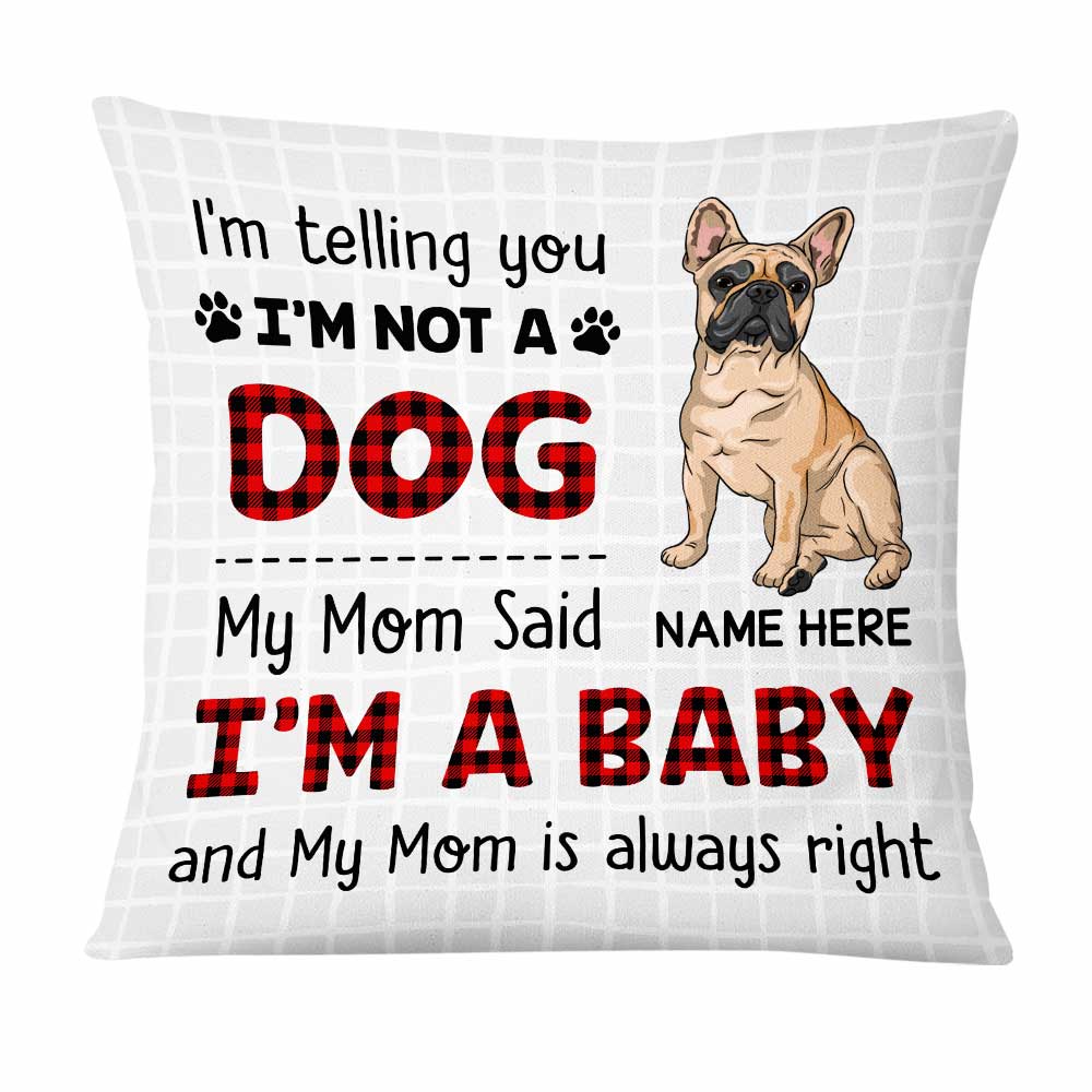 Personalized French Bulldog Lover Gifts, Dog Baby Pillow - Thegiftio UK