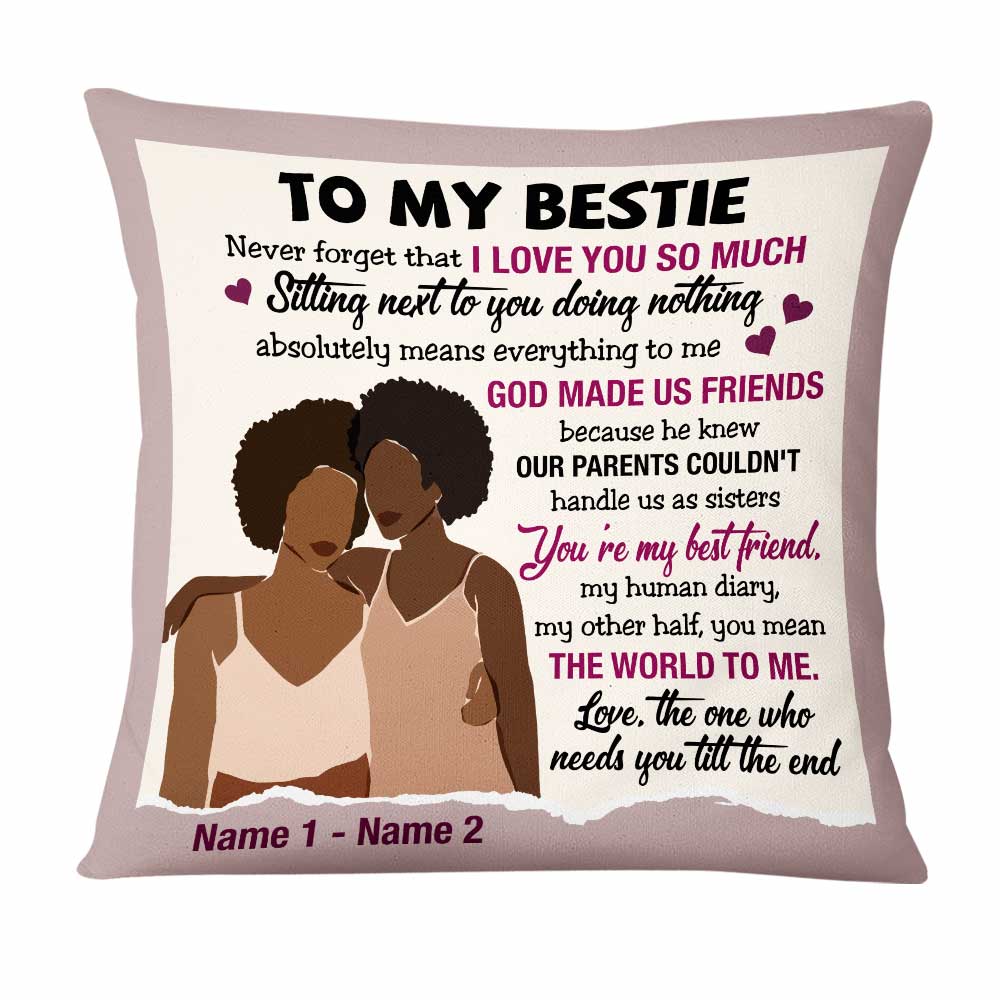 Personalized Best Friends Gifts, Best Friend, To My Bestie Pillow, Best Friend Birthday Gift, Moving Away Gift - Thegiftio UK
