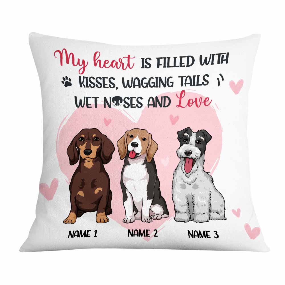 Personalized Gift For Dog Lovers, Dog Icon Pillow - Thegiftio UK
