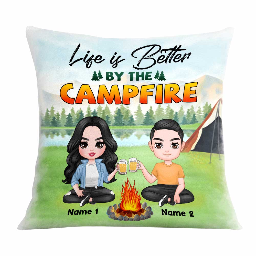 Personalized Gift For Camping Couple, Couple Life Is Better Around The Campfire - Thegiftio UK