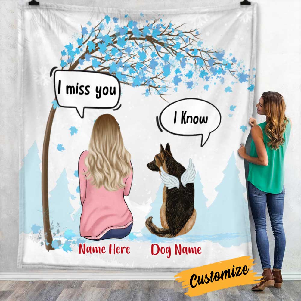 Personalized Dog Memo Christmas Watching Blanket