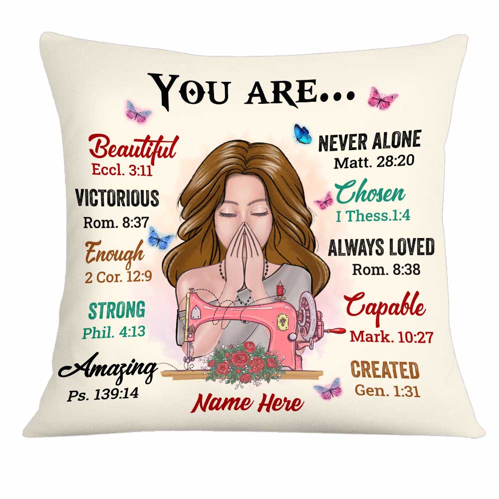 Personalized Sewing Gift, Sewing Lover, Funny Sewing, Sewing You Are Pillow - Thegiftio UK