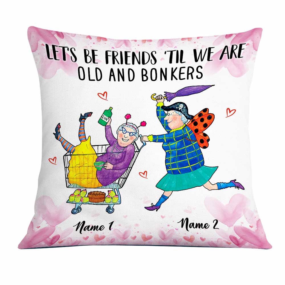 Personalized Best Friend Gifts Birthday, Besties Christmas, Let's Be Friend Old Friends Pillow - Thegiftio UK