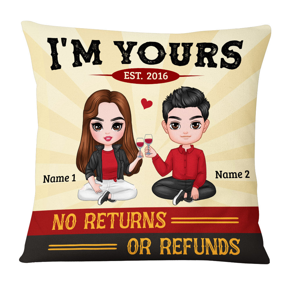 Personalized Anniversary Gifts, Gift For Her, Him, Couple Icon I Am Yours Pillow - Thegiftio UK