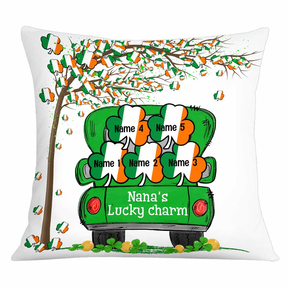 Personalized Patrick's Day Mom Grandma Lucky Charm Pillow - Thegiftio UK