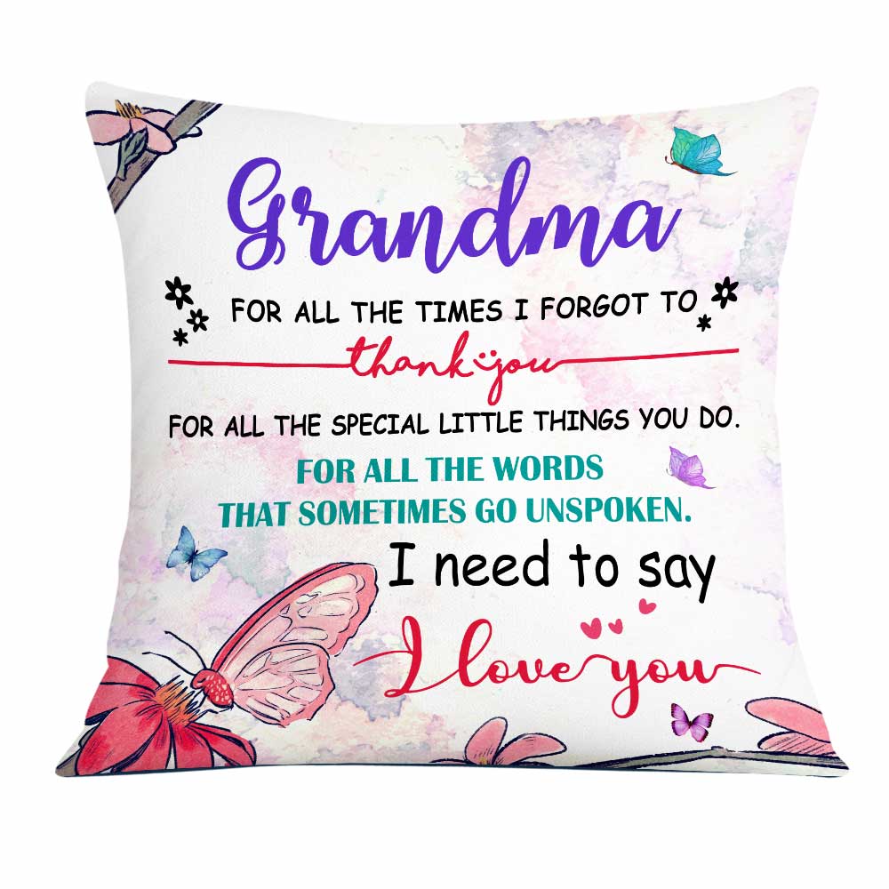 Personalized Gift For Mom Grandma, To Our Grandma When You're Missing Us Pillow - Thegiftio UK
