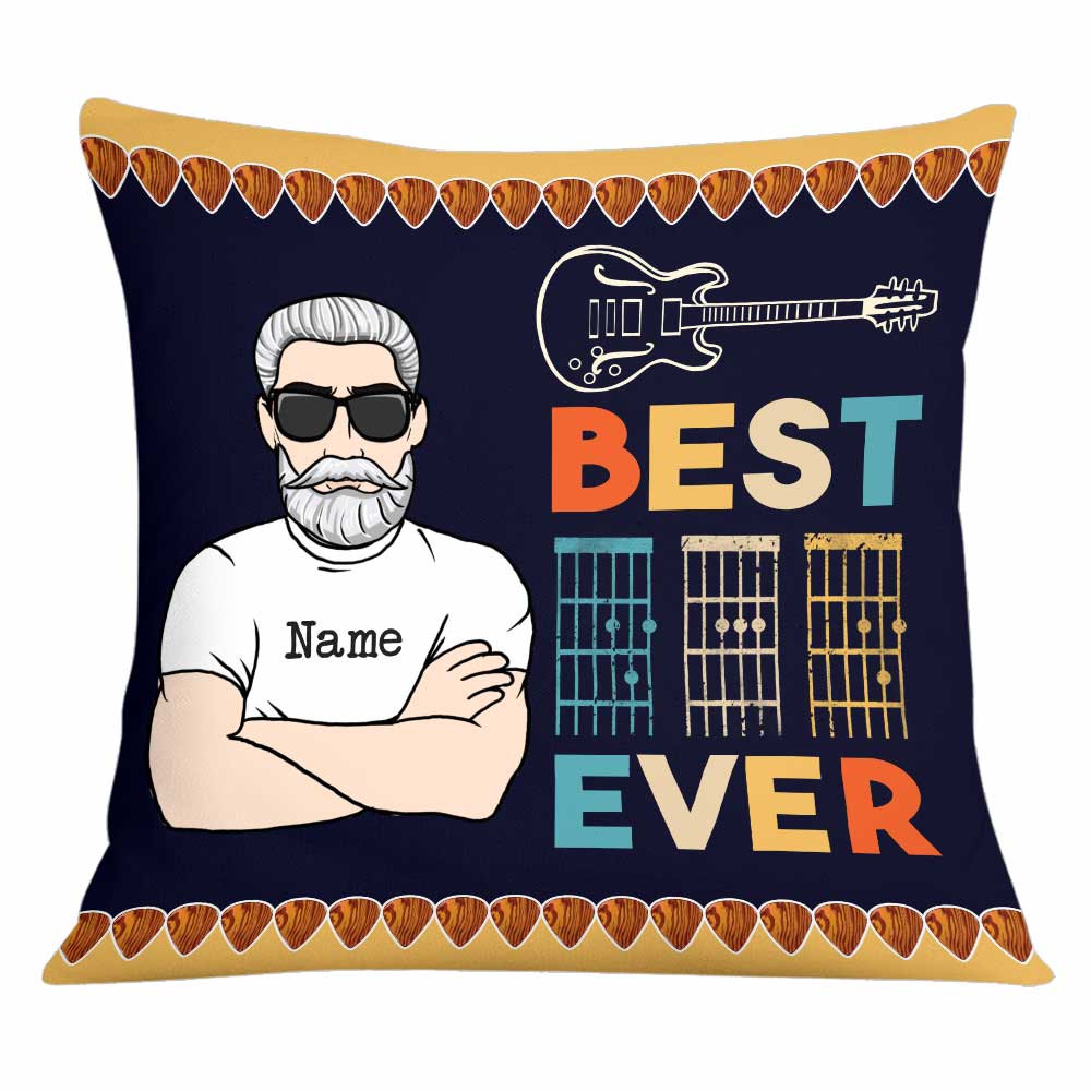 Personalized Gift For Dad, Fathers Day, Guitar Dad Pillow - Thegiftio UK