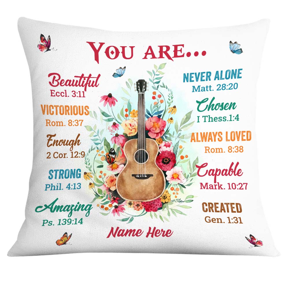 Personalized Guitar Lovers Gifts, Guitar You Are Pillow - Thegiftio UK