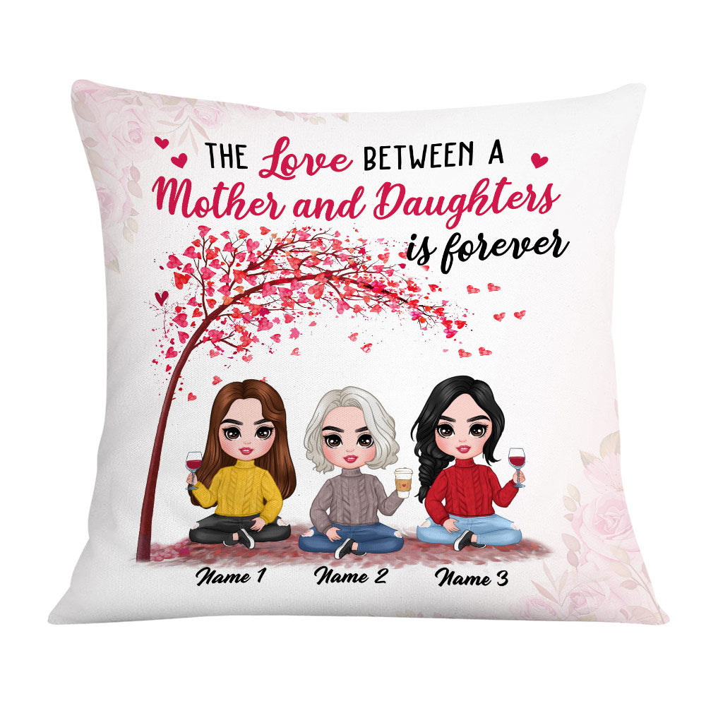 Personalized Mothers Day Gift, The Love Between Mother And Daughter Is Forever Pillow - Thegiftio UK