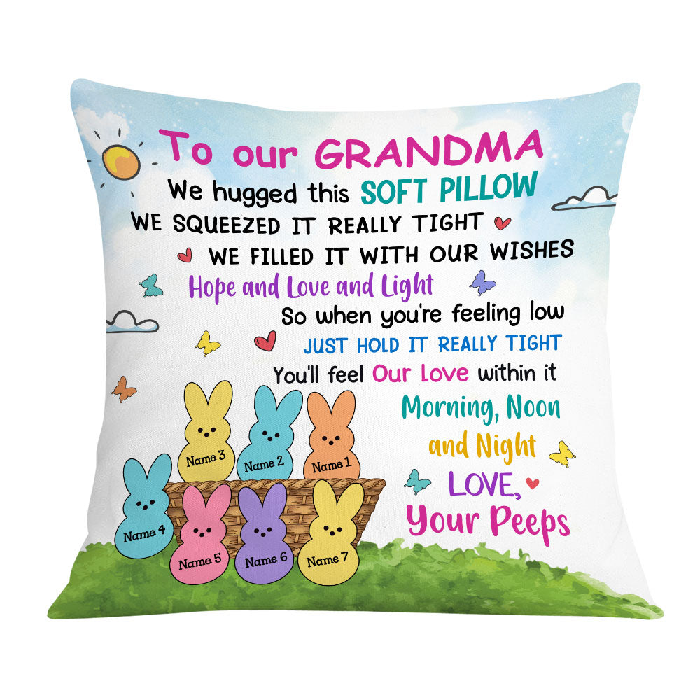 Personalized Easter Mom Grandma Peeps Pillow - Thegiftio UK