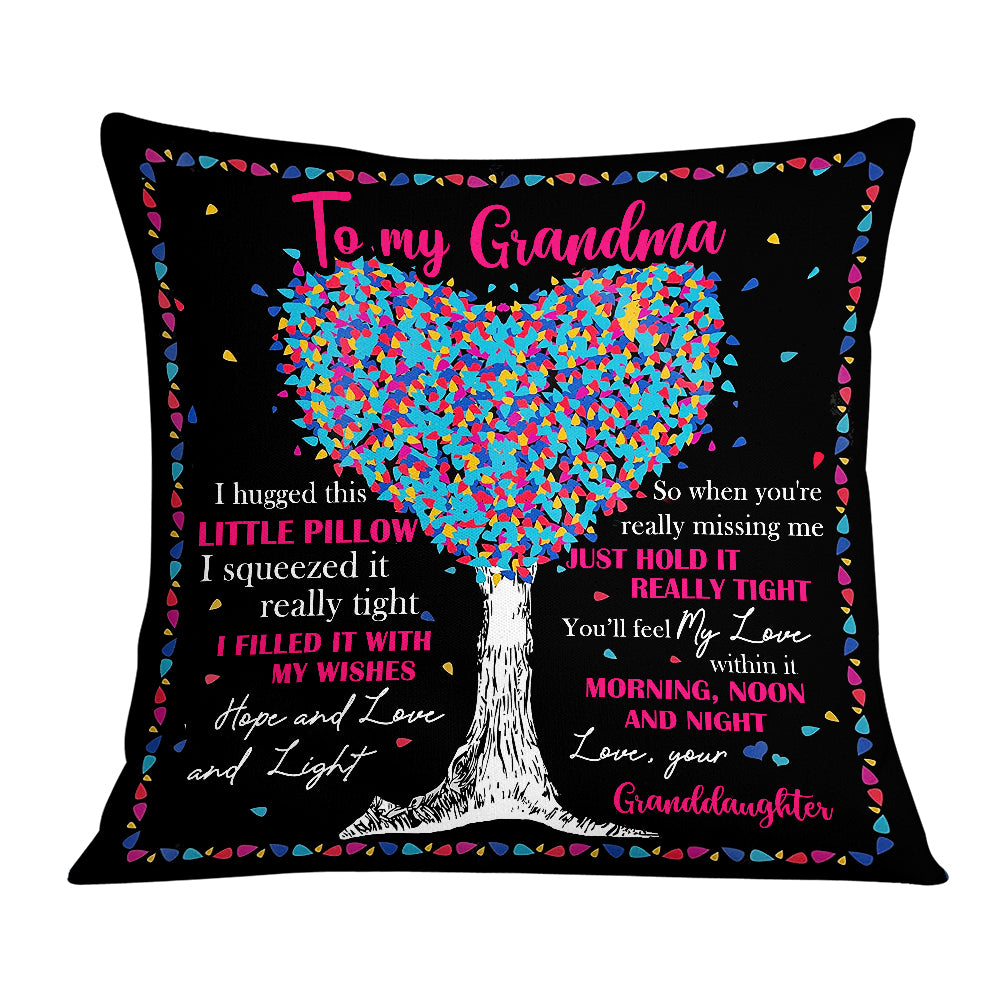 Personalized Gift For Daughter Granddaughter Niece Son From Grandmother Grandma Grandpa, Love Tree Pillow Birthday - Thegiftio UK