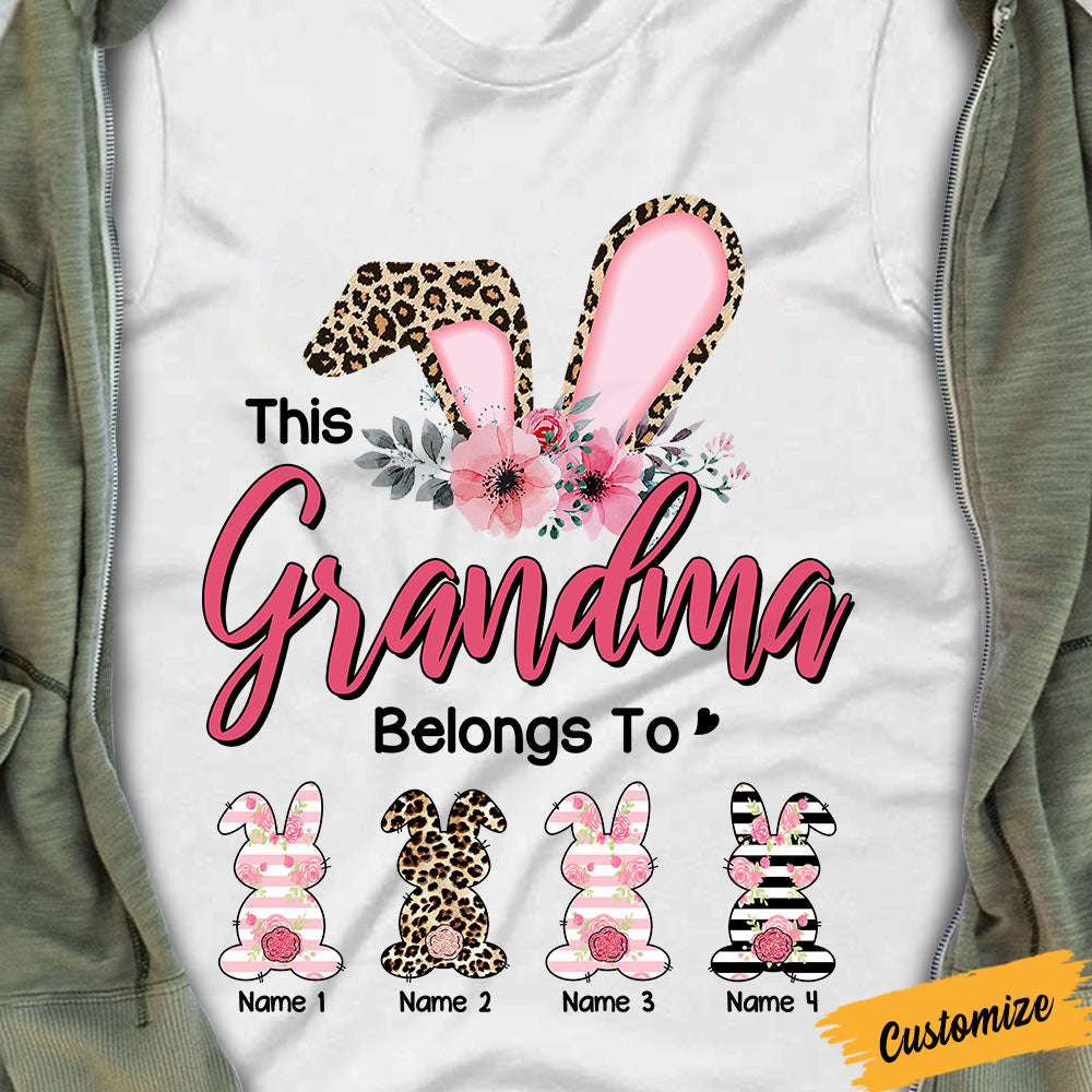 Personalized Gift For Mom Grandma Easter Bunny Birthday Gift